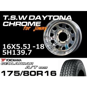 TSW DAYTONA ブラック 16X7J+35 5穴114.3 ホイール4本セット（100系