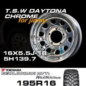 新型 ジムニー ホイール TSW デイトナクローム 16X5.5J-18 ホイール4本