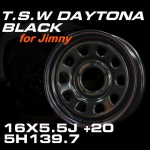 TSW STAR ブラック 15X7J+20 5穴 114.3 ホイール4本セット （100系