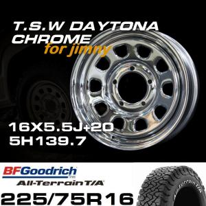 TSW DAYTONA ブラック 16X7J+35 5穴114.3 ホイール4本セット（100系