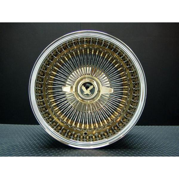 ワイヤーホイール T's WIRE 14X7J REV100SP トリプルゴールド4本セット　（ロー...
