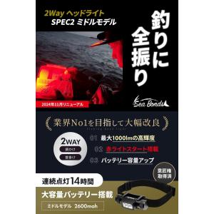 ヘッドライト 充電式 釣り 軽量 防水 LED...の詳細画像1