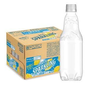 [炭酸水] サントリー 天然水スパークリング レモン ラベルレス 500ml ×24本｜tsecstore