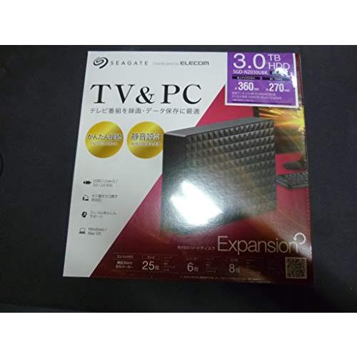 エレコム SGD-NZ030UBK(ブラック) 外付けHDD 3TB USB3.1(Gen1) /3...