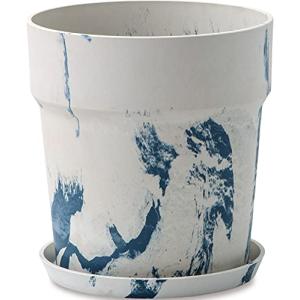 ポッシュリビング アーバンプランツポット マーブル ミルク×ブルーベリー Φ26.5×H28cm 81042