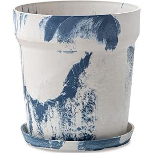 ポッシュリビング アーバンプランツポット マーブル ミルク×ブルーベリー Φ32.5×H34cm 81052