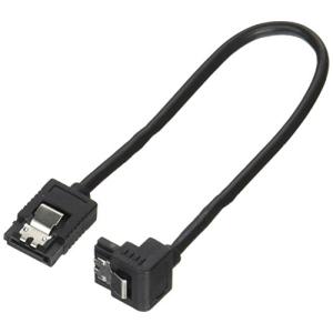 アイネックス ラッチ付 シリアルATAラウンドケーブル 片下L型コネクタ SATR-3102LBK