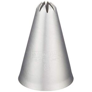 サンクラフト 絞り袋 口金 星 8mm 日本製 ステンレス 食洗機対応 ケーキ クッキー デコレーション 製菓 パティシエール PP-560 シルバー