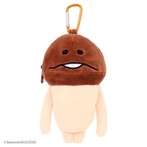 おさわり探偵なめこ栽培キット　カラビナ付きぬいぐるみファスナーマスコット　ティーズファクトリー
