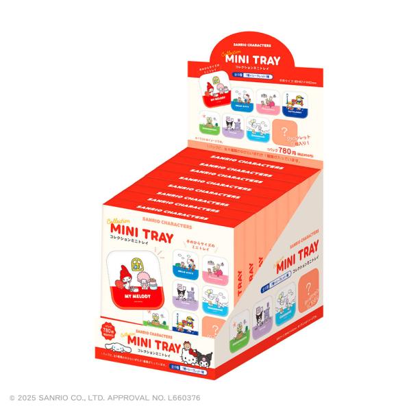 【予約】〈BOX〉サンリオキャラクターズ　コレクションミニトレイ　ティーズファクトリー　