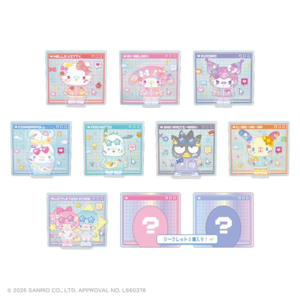 【予約】〈BOX〉サンリオキャラクターズ-でこらちっくシリーズ-　シークレットオーロラスタンドクリッ...