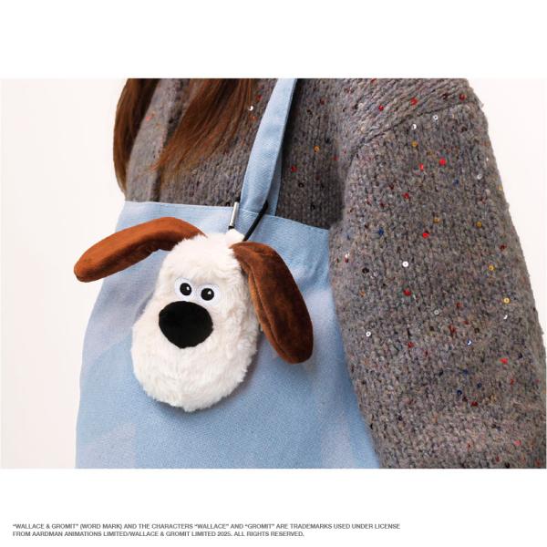 【予約】ウォレスとグルミット　カラビナ付きぬいぐるみファスナーマスコット　ティーズファクトリー　