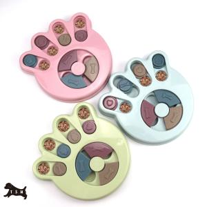 犬の手形餌入れ【ピンク】おもちゃ