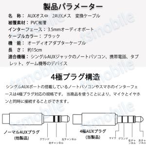 auxケーブル 3.5mmオス⇔ 3.5mmメ...の詳細画像2