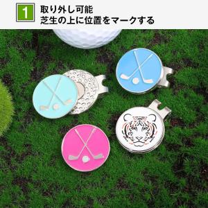 ゴルフマーカー ハットクリップ 2個セット ゴ...の詳細画像5