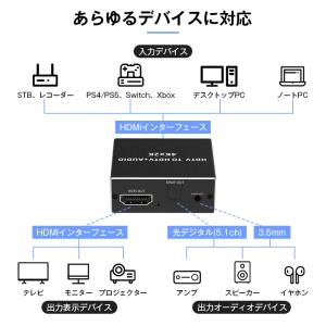 HDMI端子対応 音声分離アダプタ 4K/30...の詳細画像3