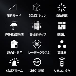 墨出し器 12ライン 水平器 レーザー グリー...の詳細画像1