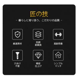 タオル掛け ステンレス 浴室 交換用 3本セッ...の詳細画像3