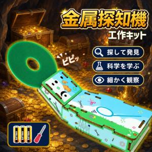 工作キット 金属探知機 子供向け 自由研究 小学生 夏休み 冬休み 宿題 理科 実験 電子工作 DIY 簡単 知育玩具 渦電流センサ 科学教材 STEAM学習