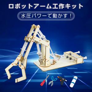 水圧式 ロボットアーム 工作キット 科学 小学生 子供 おもちゃ 圧力 ロボットハンド 自由研究 夏休み 冬休み 理科 科学 図工 プレゼント 知育玩具 モノづくり｜TSモバイル