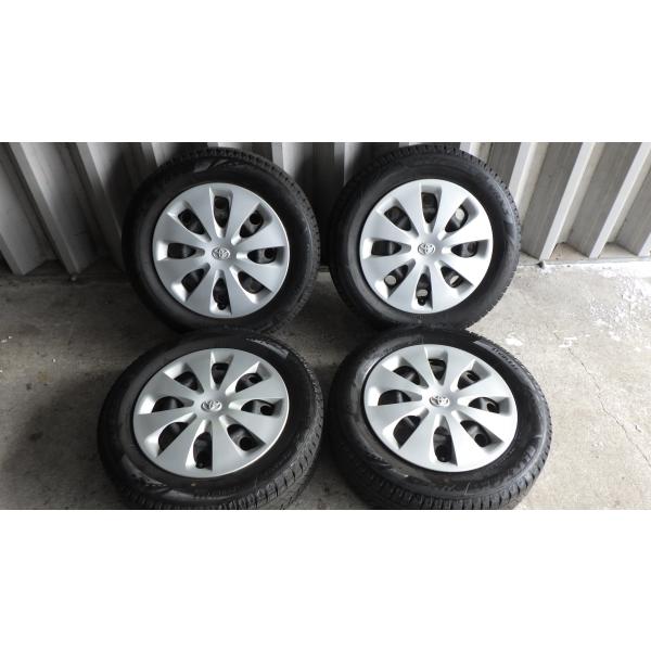ヴィッツ純正スチールホイール 15x5.5 4H100 +39　2021年製ブリヂストンブリザックV...
