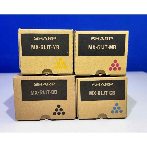 【越谷発】【SHARP】  MX-61JT-B ☆ 4 色セット　純正未使用トナー　(36998）