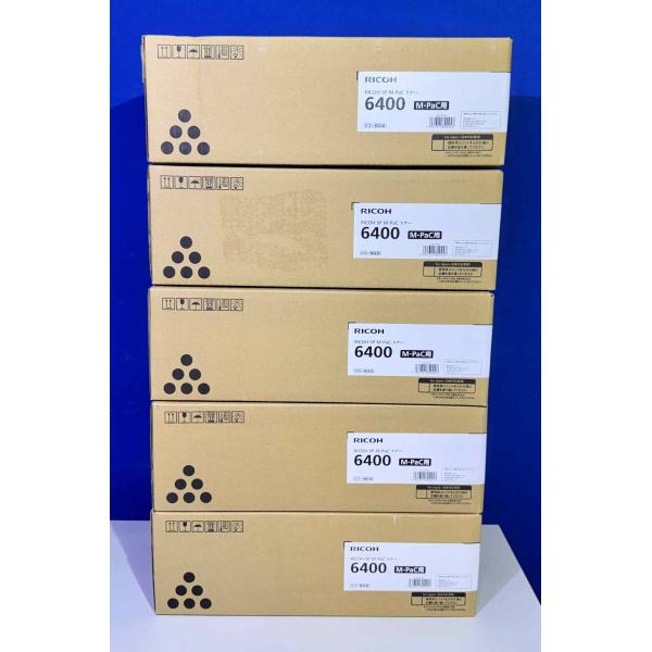 【越谷発】【RICOH】☆SP 6400 M-PaCトナー ☆５本セット☆ 純正未使用品 （3702...