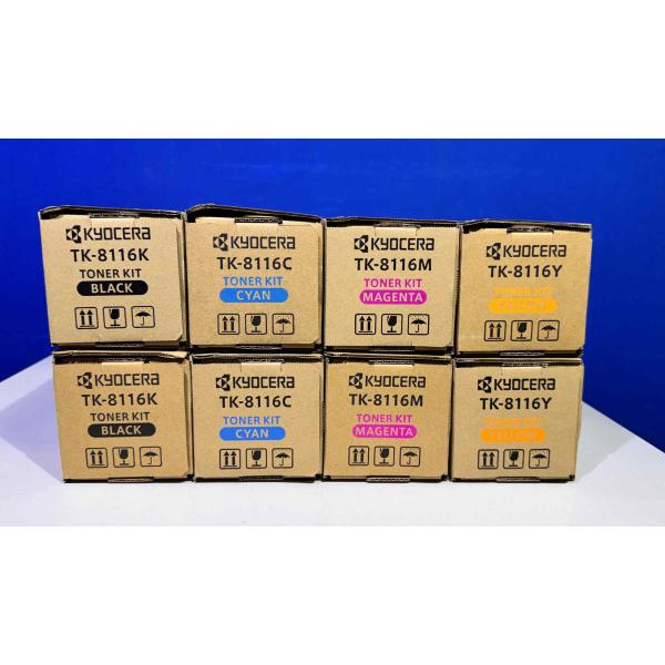 【越谷発】【京セラ】 純正未使用トナー☆ TK-8116 　☆４色 合計８本セット☆ TASKalf...