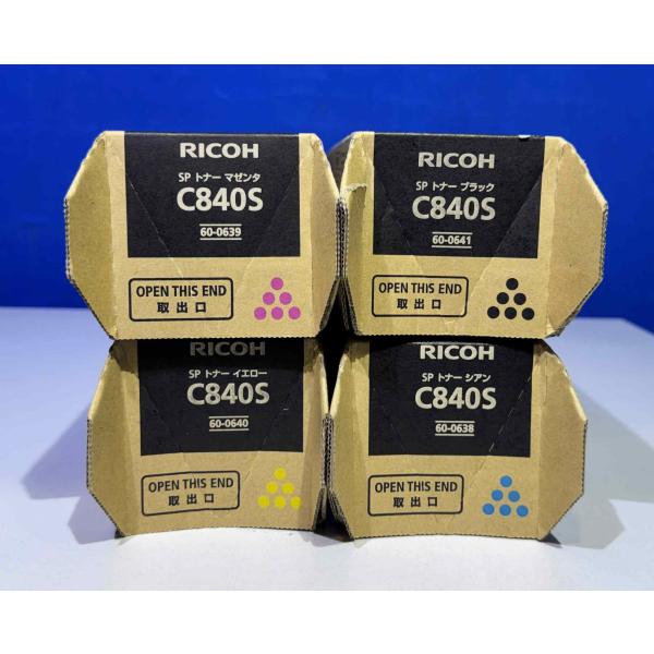 【越谷発】【RICOH】☆ RICOH　SP トナー C840S ☆ ４色セット☆純正未使用品（37...