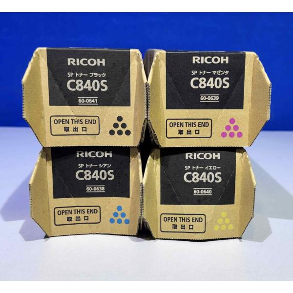 【越谷発】【RICOH】☆ RICOH　SP トナー C840S ☆ ４色セット☆純正未使用品（37...