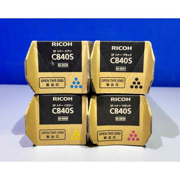 【越谷発】【RICOH】☆ RICOH　SP トナー C840S ☆ ４色セット☆純正未使用品（37...