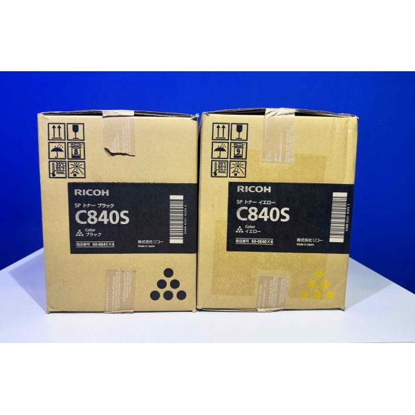 【越谷発】【RICOH】RICOH　SP トナー C840S  ６本入り箱 ブラック・イエロー×各１...