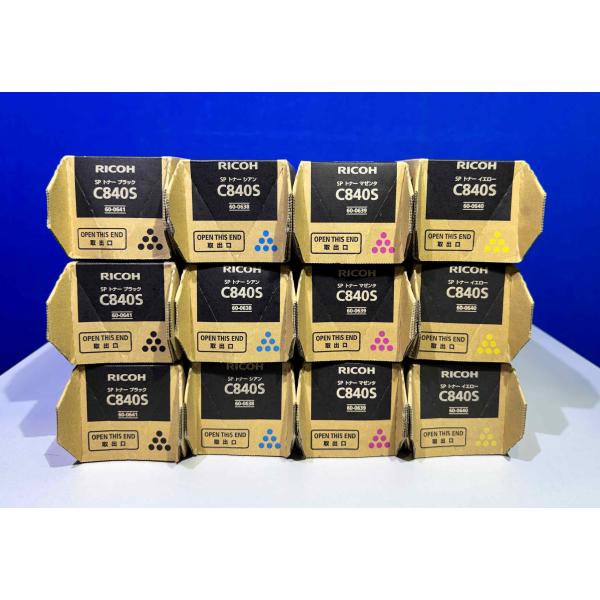 【越谷発】【RICOH】☆ RICOH　SP トナー C840S （ K×3 C×3 M×3 Y×3...