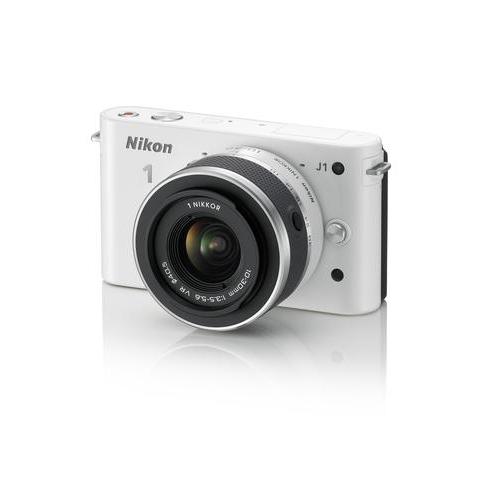 Nikon 1 J1デジタルカメラシステム 10-30mmレンズ付き ホワイト 旧モデル