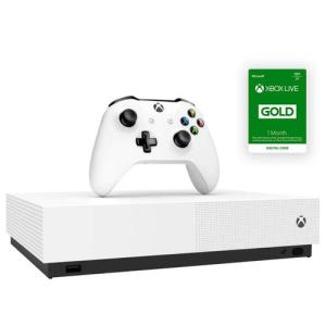 Xbox One S オールデジタル エディション コンソール バンドルFortnite 専用 - Minecraft SOT Fornite Battle Royale のダウンロードが可能 - 1TB ハード