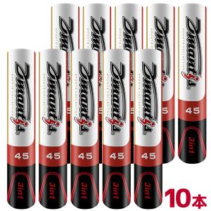 ディマンティス(Dmantis) ハイブリッドシャトルコック D-45 1ダース(12球)x10本セット バドミントン 温度表示番号3【国内正規品】