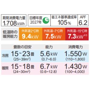 AS-ZN565S2 (おもに18畳用) ルー...の詳細画像1