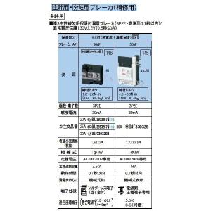 Panasonic 電設資材 住宅分電盤・分電盤 主幹用ブレーカ BJJ330325N