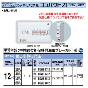 Panasonic（パナソニック） 分電盤 コスモC露出 L無40A12+0 BQR8412 