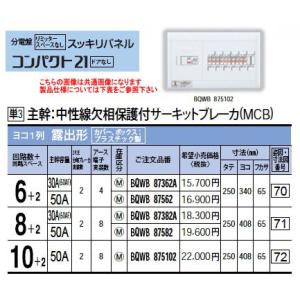 Panasonic（パナソニック） 住宅分電盤 コスモパネル コンパクト21