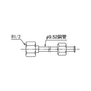 CRB-7 コロナ 温水ルームヒーター関連部材 R1/2フレアジョイント｜tss
