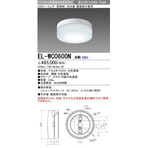 三菱（MITSUBISHI） EL-WC0600L AHN 屋外用照明 防雨形 軒下用LED