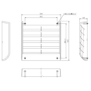 ダイキン（DAIKIN） KPW937F4 業務用エアコン 風向調整板 部材