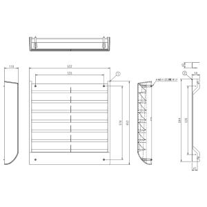 KPW5H160  ダイキン 業務用エアコン 風向調整板 部材