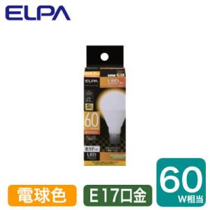 LDA7L-G-E17-G4106 LED電球 ミニクリプトンタイプ 6.5W 電球色相当 E17口金 60W形相当 ELPA 朝日電器 ランプ｜tss