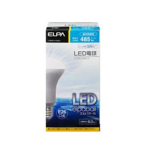 ELPA 朝日電器 LED電球 エルパボール レフランプタイプ 6.0W 昼光色相当 E26 LDR6D-H-G600｜tss