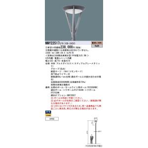 Panasonic 施設照明 LEDモールライト 電球色 ポール取付型 全周配光タイプ 防雨型 定格出力初期光束補正型 タイマー段調光 水銀灯100形1灯器具相当 NNY22517LF9｜tss