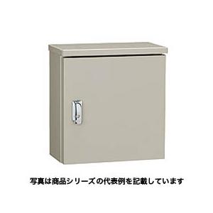 日東工業 屋外用小型ボックス 屋根付 寸法：ヨコ150mm タテ250mm フカサ120mm 木製基板付 ライトベージュ塗装 OAB12-1525｜tss