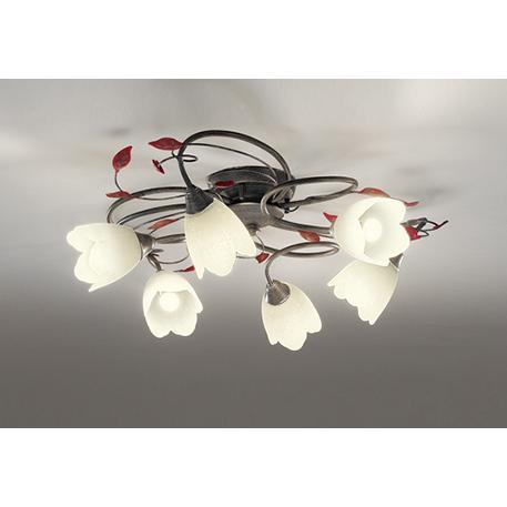 OC257026LR LEDシャンデリア 6畳用 R15高演色 クラス2 電球色 非調光 電気工事不...