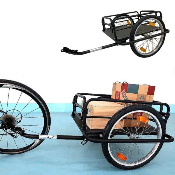 【チャリキャリー】 自転車用トレーラー サイクルトレーラー 自転車用荷台 強化プラスチックボードタイ...